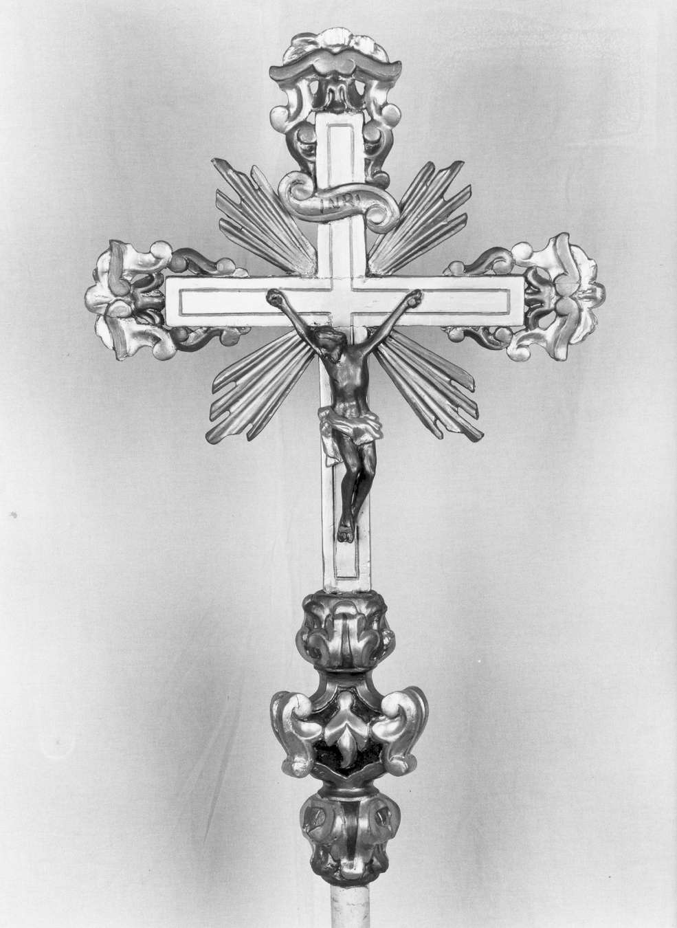 croce processionale - manifattura emiliano-lombarda (seconda metà sec. XVIII)