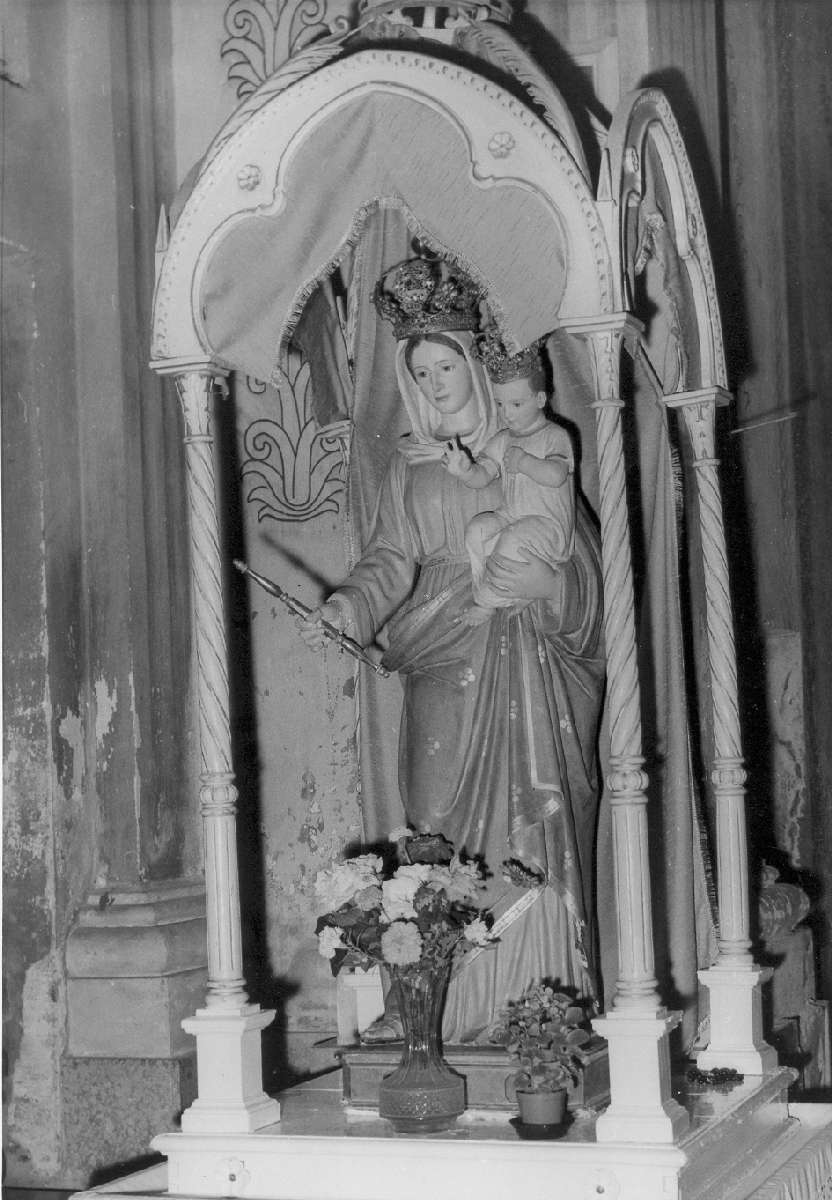 Madonna con Bambino (statua) - manifattura emiliana (primo quarto sec. XIX)