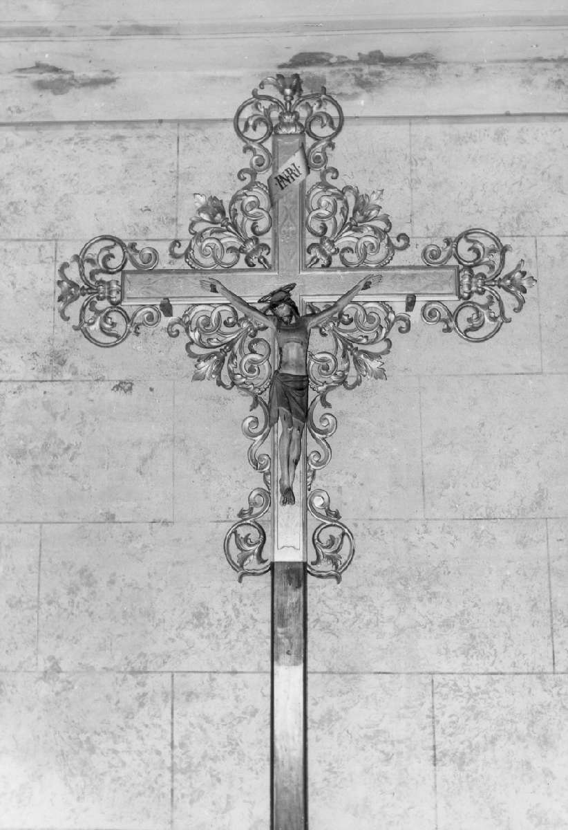 croce processionale - manifattura emiliana (metà sec. XIX)