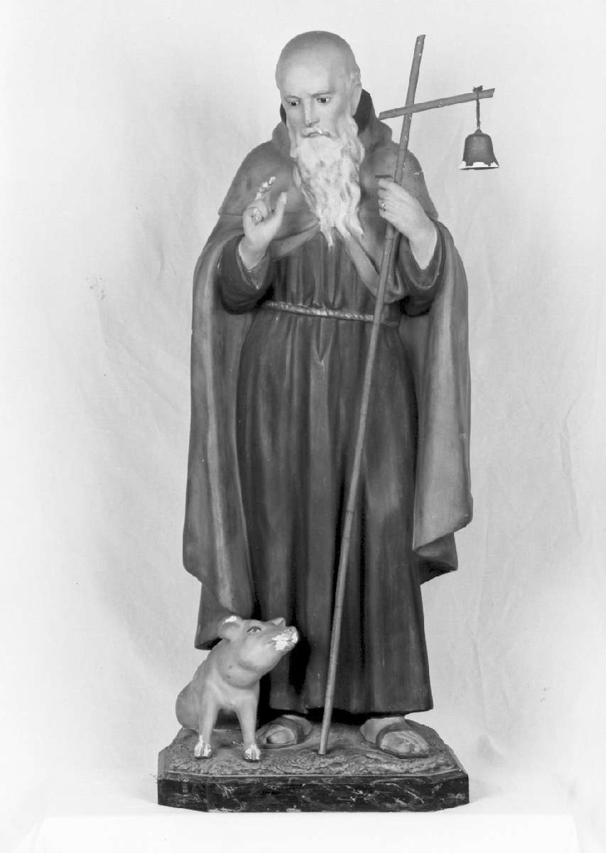 Sant'Antonio Abate (statua) - manifattura italiana (inizio sec. XX)