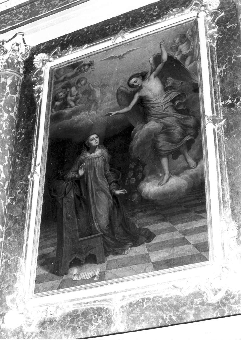 Annunciazione (dipinto) di Zatti Carlo (sec. XIX)