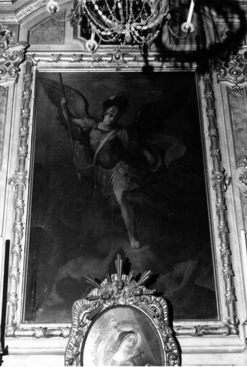 San Michele Arcangelo schiaccia i demoni (dipinto) di Zoboli Giacomo (inizio sec. XVIII)