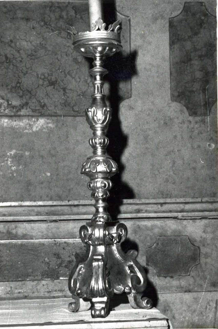 candeliere, serie - bottega modenese (seconda metà sec. XIX)
