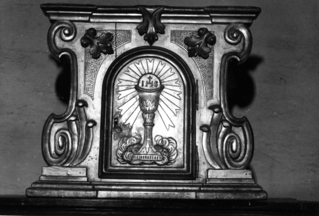 tabernacolo portatile - a frontale architettonico - bottega emiliana (seconda metà sec. XVIII)
