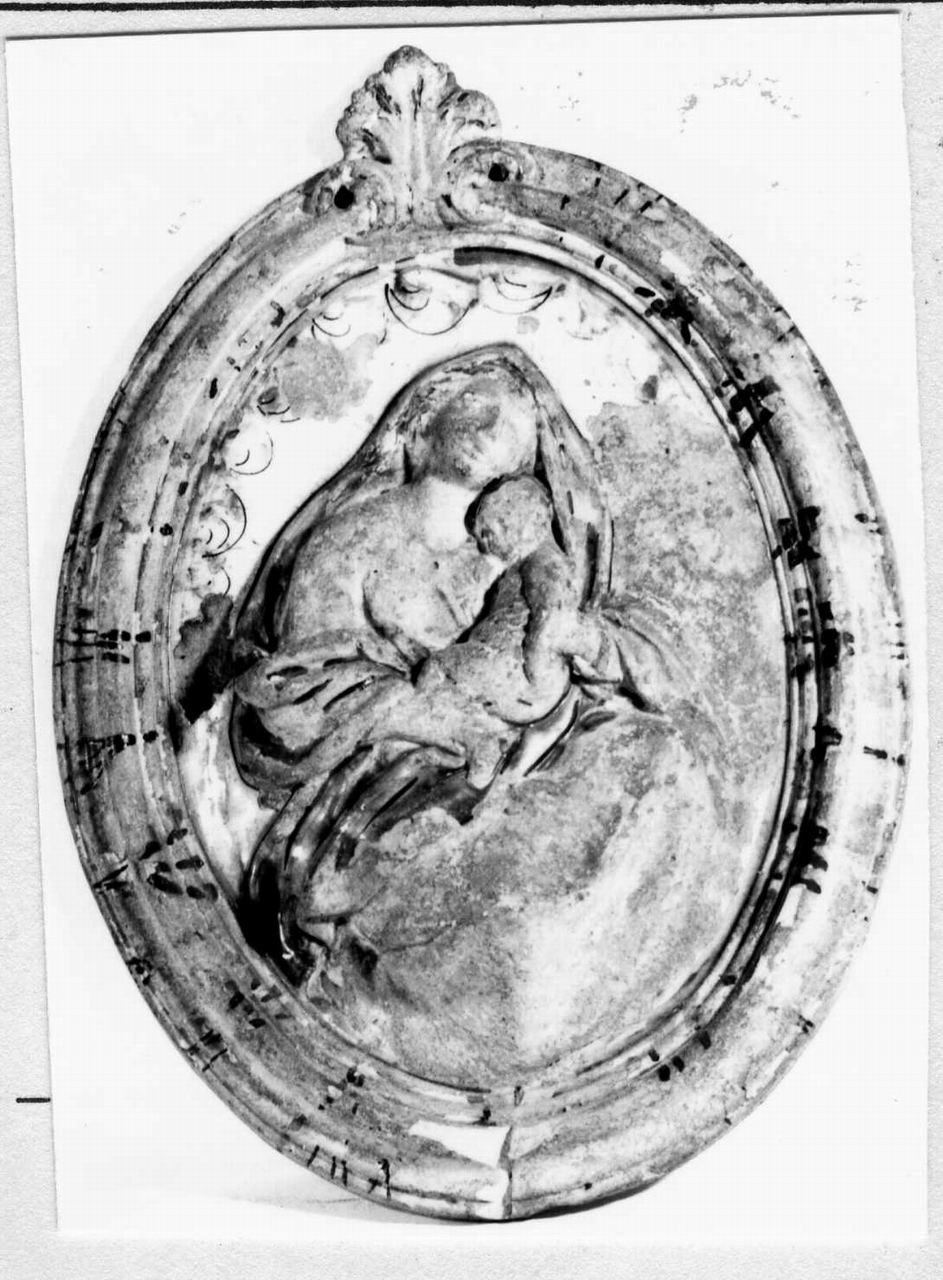 Madonna con Bambino (targa devozionale) - bottega romagnola (metà sec. XVIII)