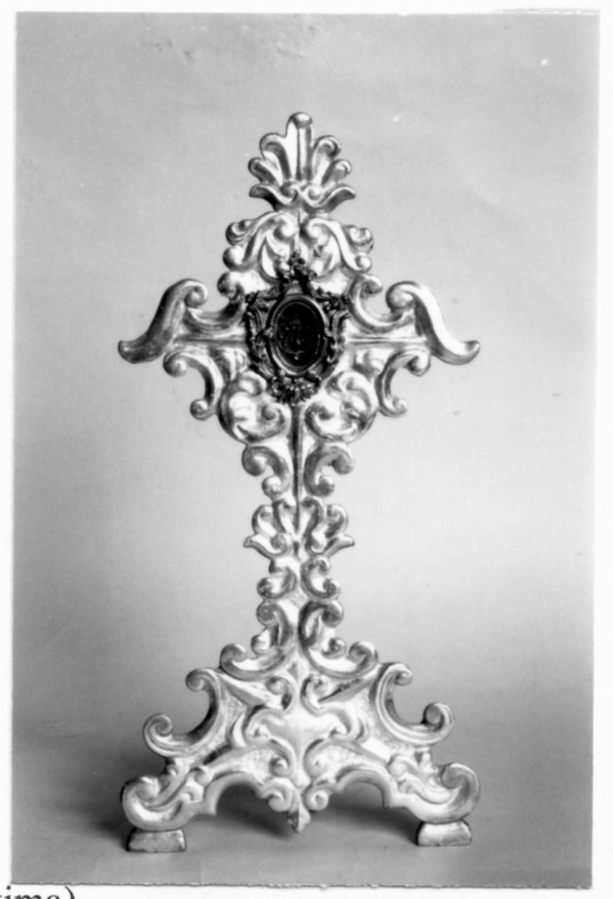 vera croce eretta sul Golgota (reliquiario - a ostensorio) - bottega emiliana (prima metà sec. XVIII)