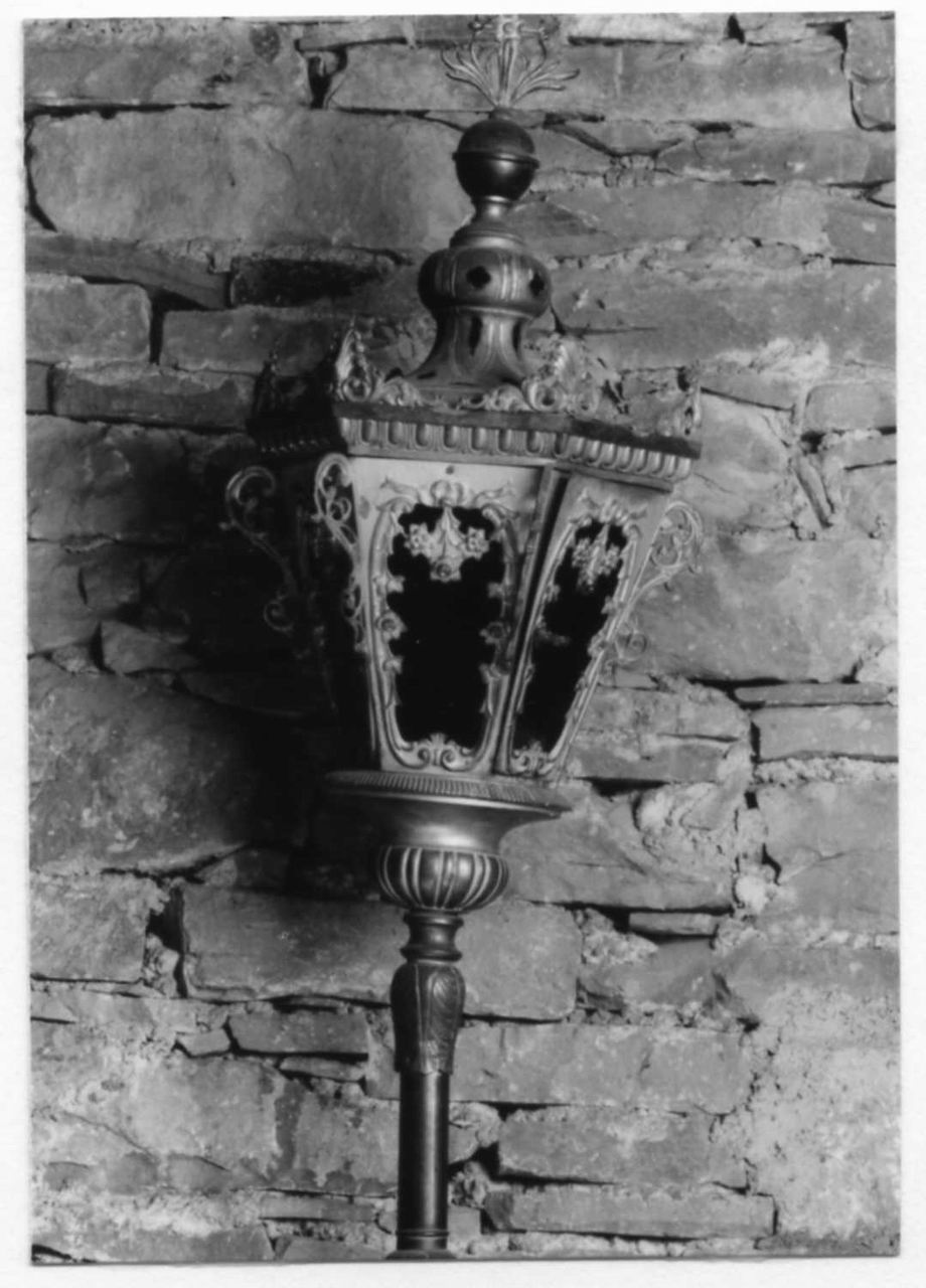 lanterna processionale, serie - bottega modenese (seconda metà sec. XIX)