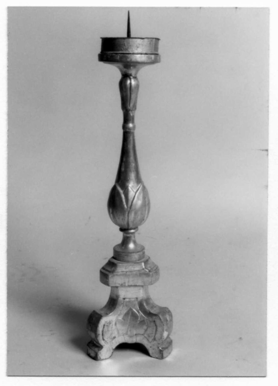 candeliere d'altare, serie - bottega modenese (sec. XIX)
