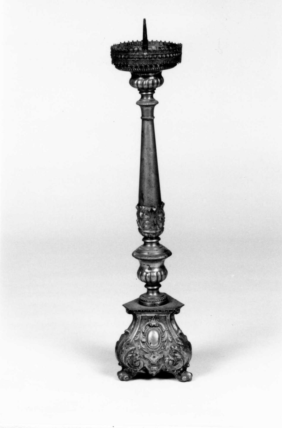 candelabro, serie - bottega emiliana (seconda metà sec. XIX)