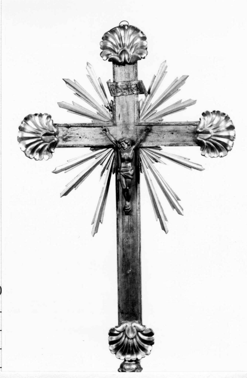 croce d'altare, frammento - bottega emiliana (seconda metà sec. XVIII)
