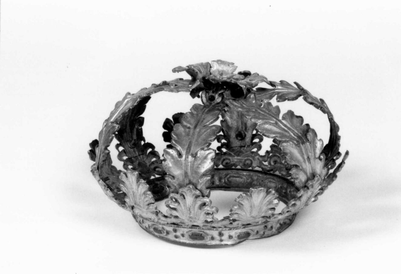 corona di immagine sacra - bottega emiliana (sec. XIX)