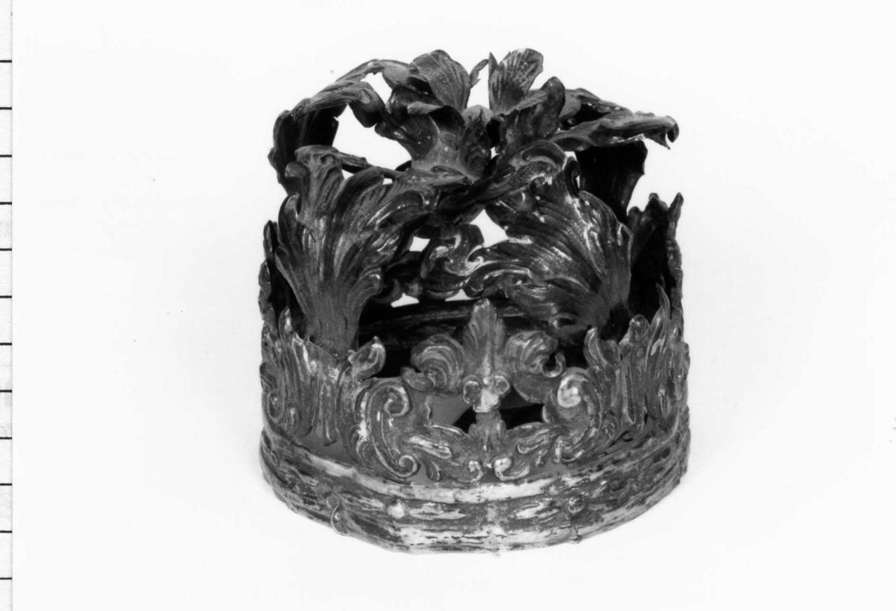 corona di immagine sacra - bottega emiliana (seconda metà sec. XVIII)