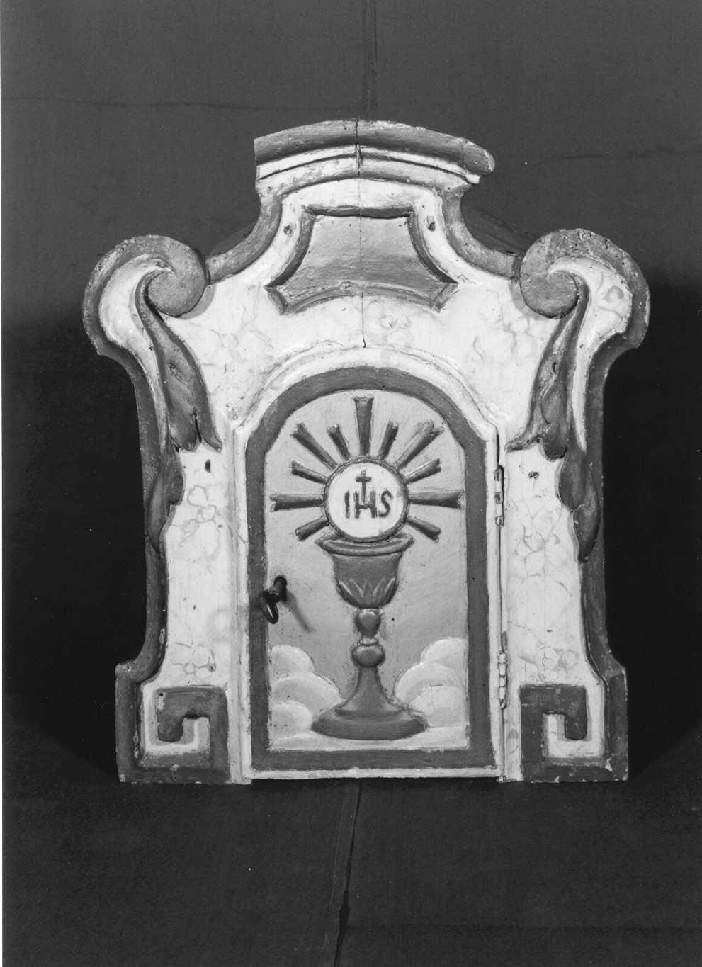 tabernacolo, elemento d'insieme - manifattura emiliana (sec. XIX)