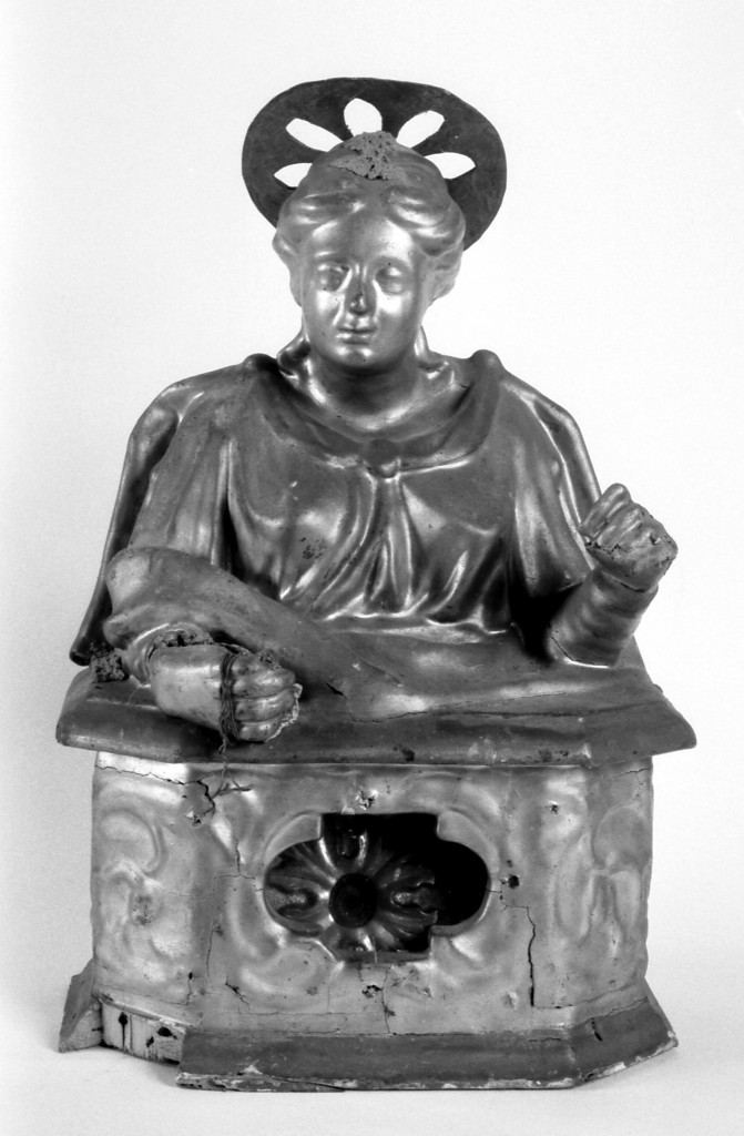 santa martire (reliquiario - a busto) - manifattura reggiana (sec. XIX)