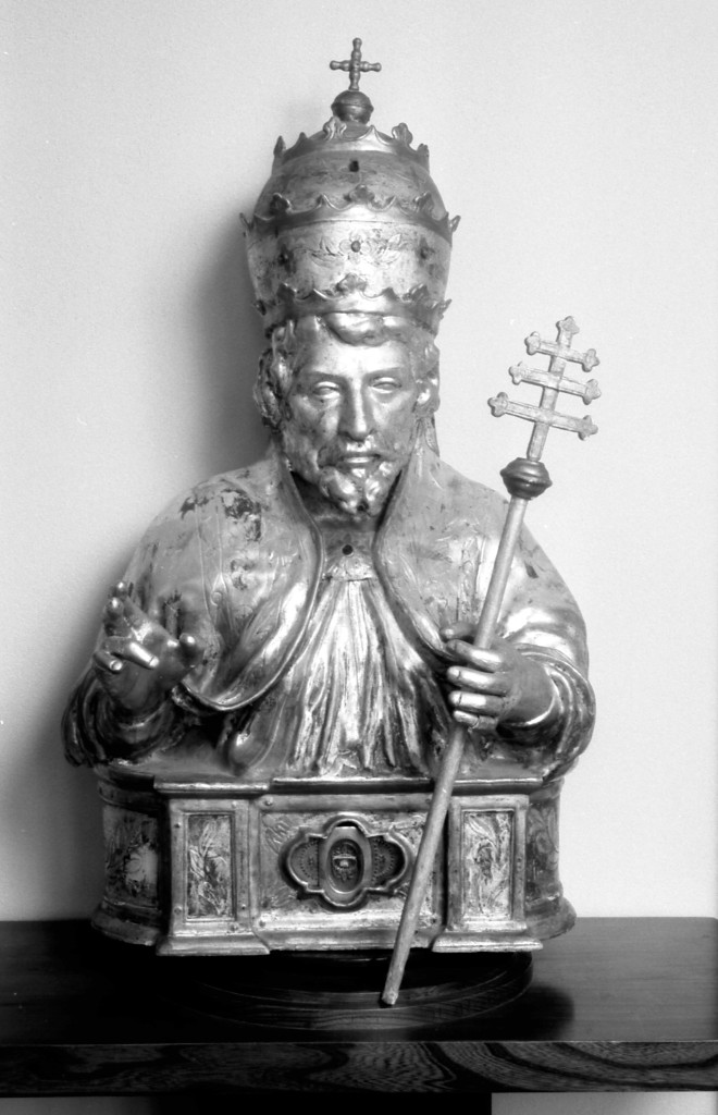 San Silvestro Papa (reliquiario - a busto) - manifattura reggiana (sec. XIX)