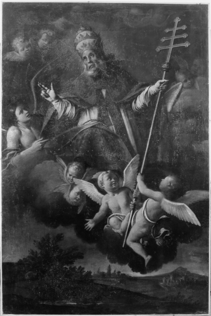 San Silvestro Papa (dipinto) - ambito bolognese (sec. XVIII)