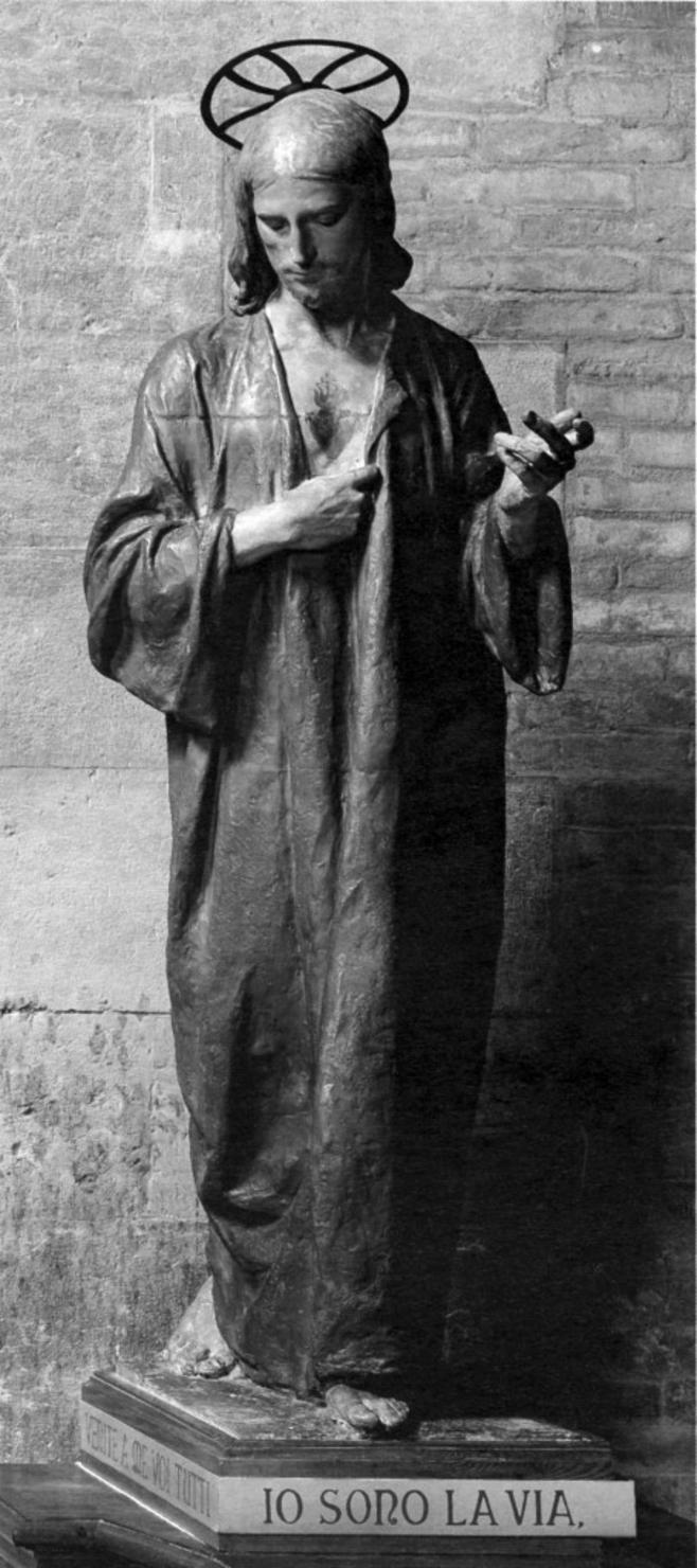 Sacro cuore di Gesù (scultura) di Graziosi Giuseppe (sec. XX)