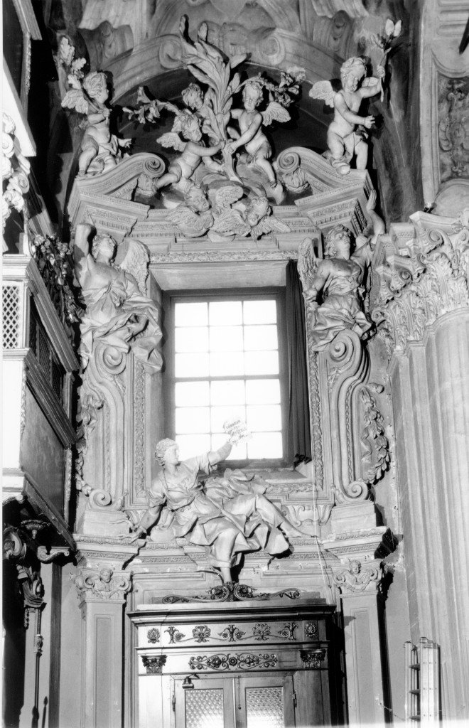 glorificazione di San Francesco Saverio (decorazione plastica) di Traeri Antonio detto Cestellino (sec. XVII)