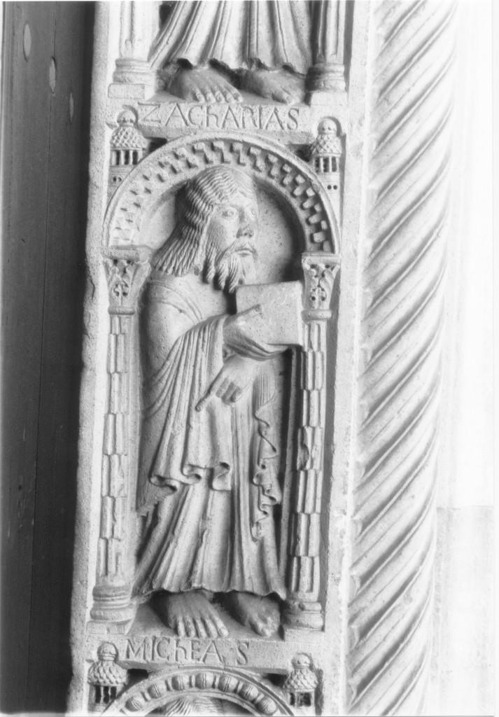 profeta Zaccaria (rilievo) di Wiligelmo (secc. XI/ XII)