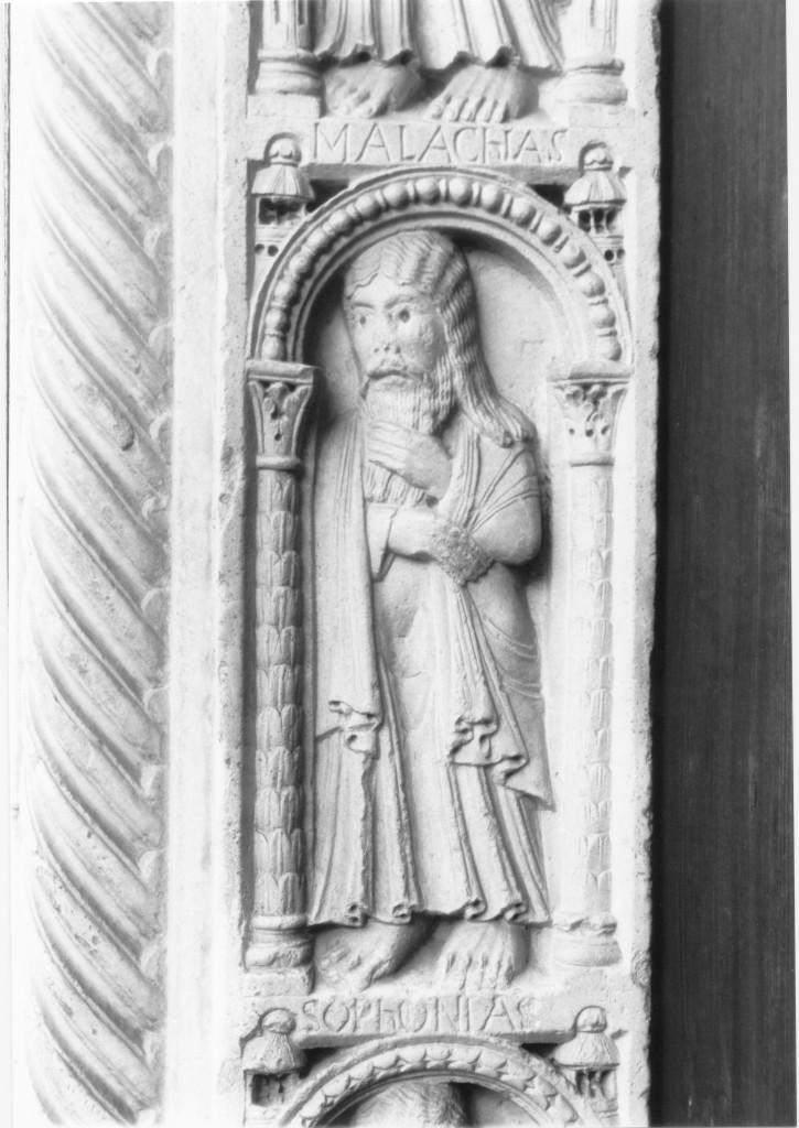 profeta Malachia (rilievo) di Wiligelmo (secc. XI/ XII)