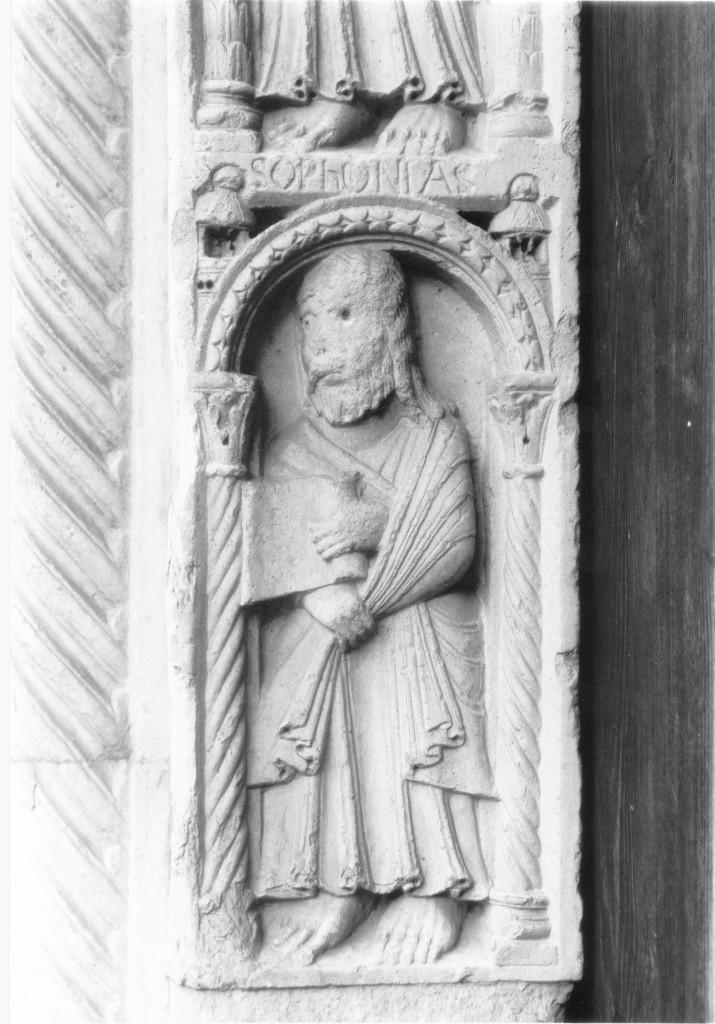 profeta Sofonia (rilievo) di Wiligelmo (secc. XI/ XII)