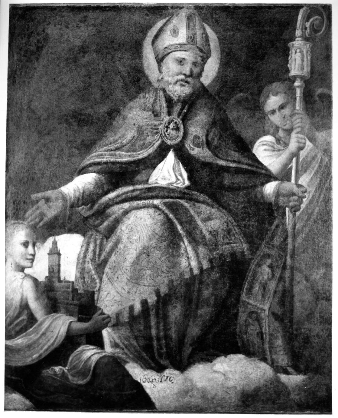 San Geminiano (dipinto, frammento) di Dell'Abate Niccolò (sec. XVI)