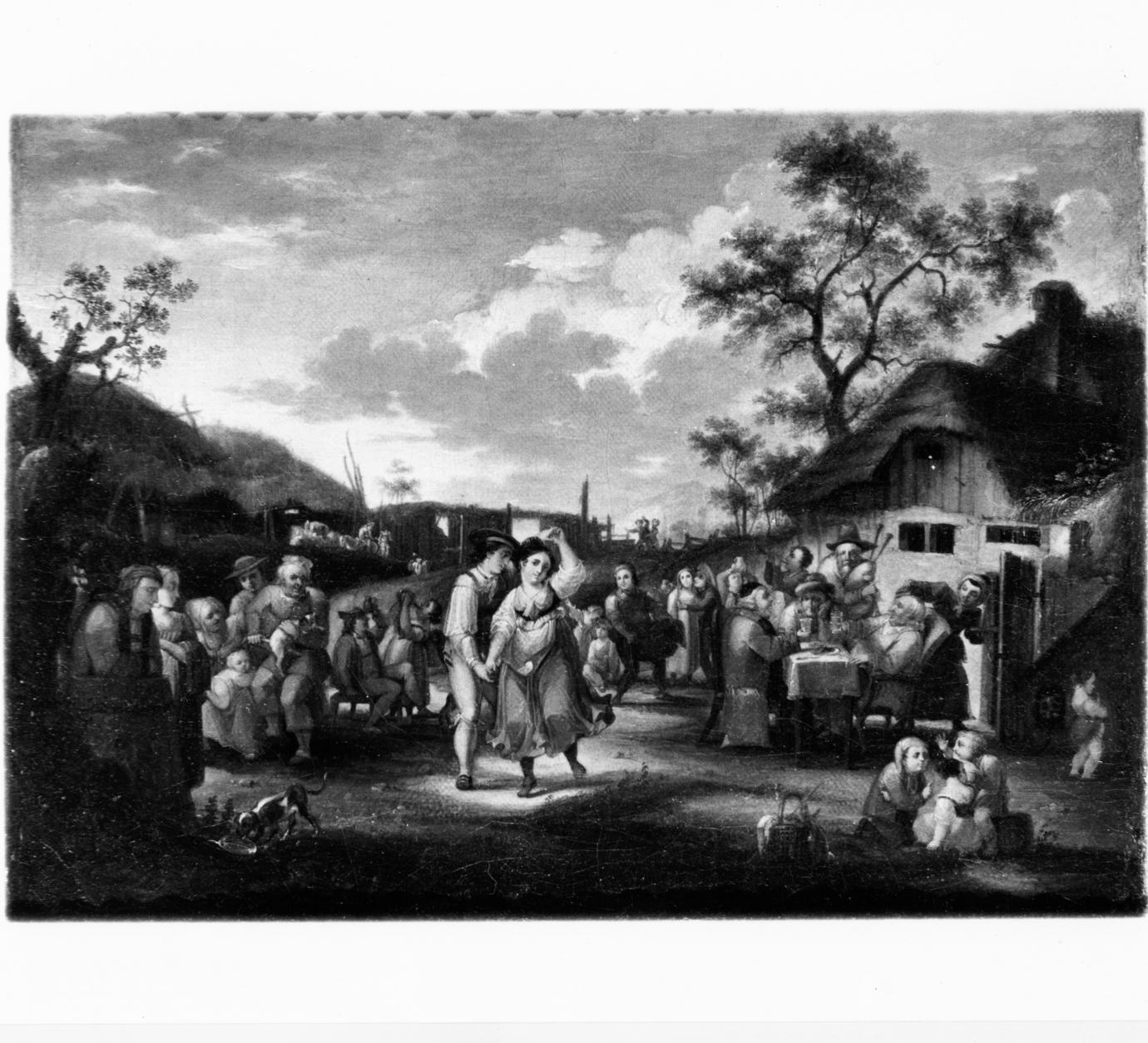 ballo campestre (dipinto) - ambito olandese (prima metà sec. XVIII)