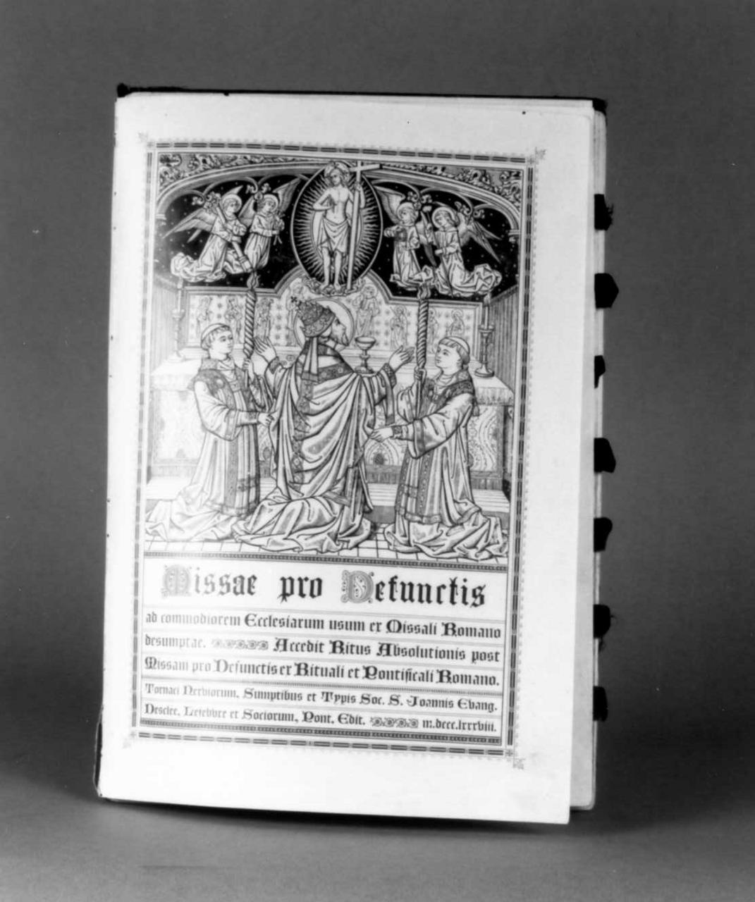 adorazione dell'Eucaristia (stampa, frammento) - ambito italiano (ultimo quarto sec. XIX)