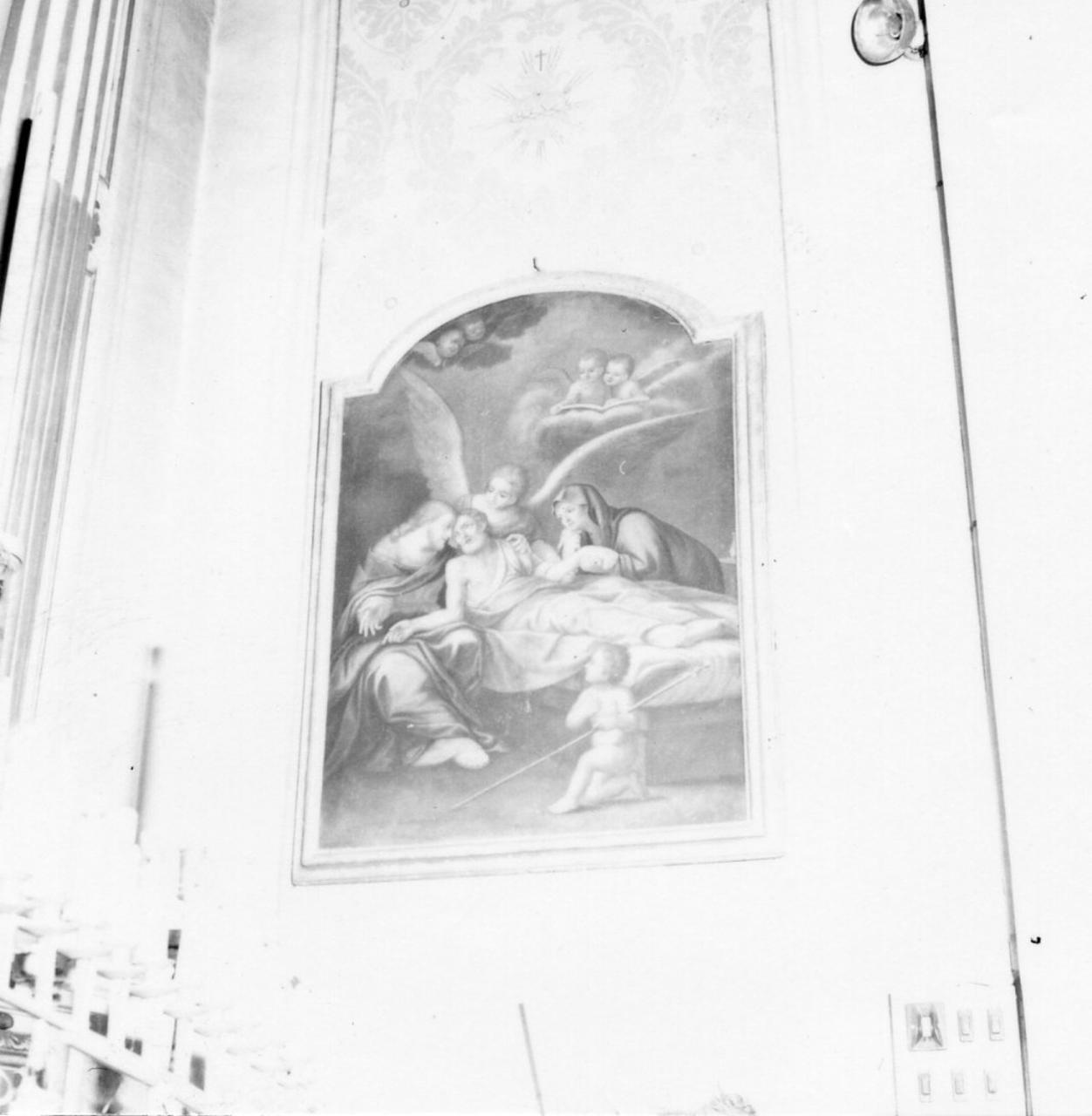 morte di San Giuseppe (dipinto) di Faramonti Giovan Battista (sec. XVIII)