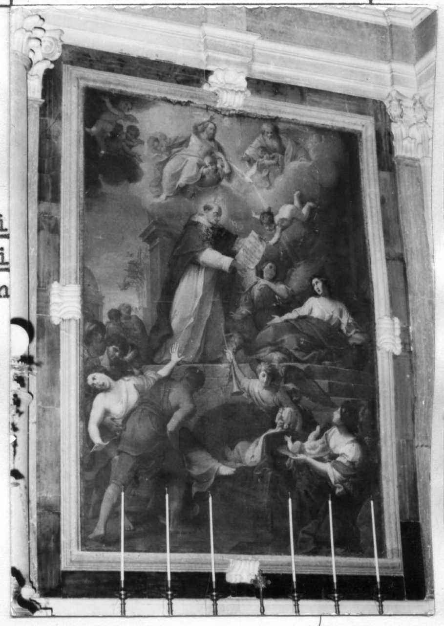San Vincenzo Ferrer riporta alla vita un bambino (dipinto) di Zoboli Giacomo (sec. XVIII)
