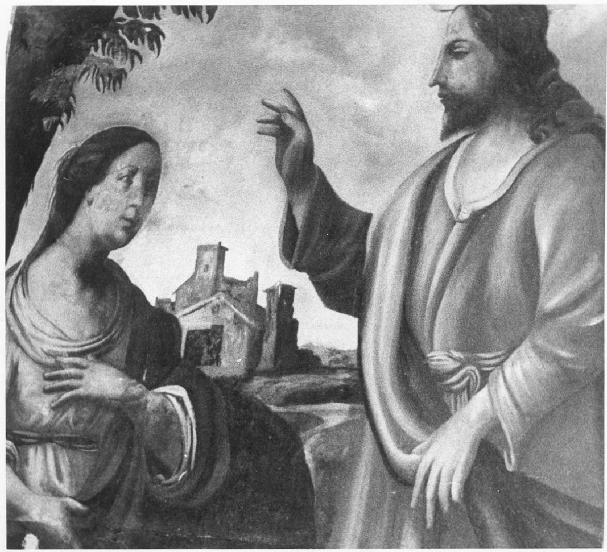 Cristo e la samaritana al pozzo (dipinto) di Boulanger Jean (cerchia) (metà sec. XVII)