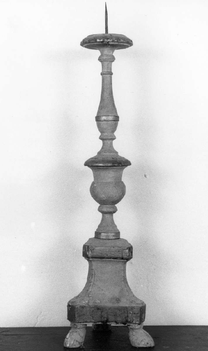 candeliere, serie - manifattura modenese (inizio sec. XIX)
