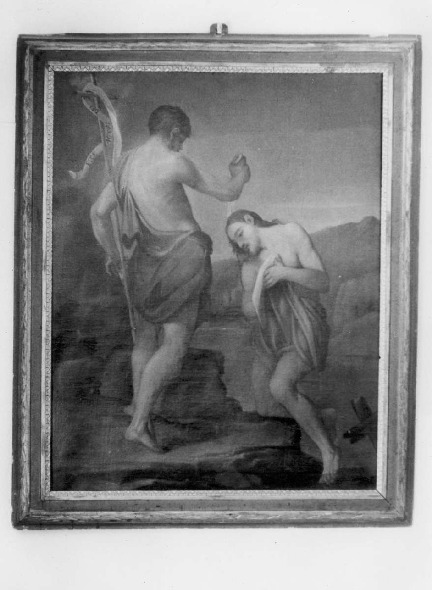 battesimo di Cristo (dipinto) - manifattura emiliana (inizio sec. XIX)