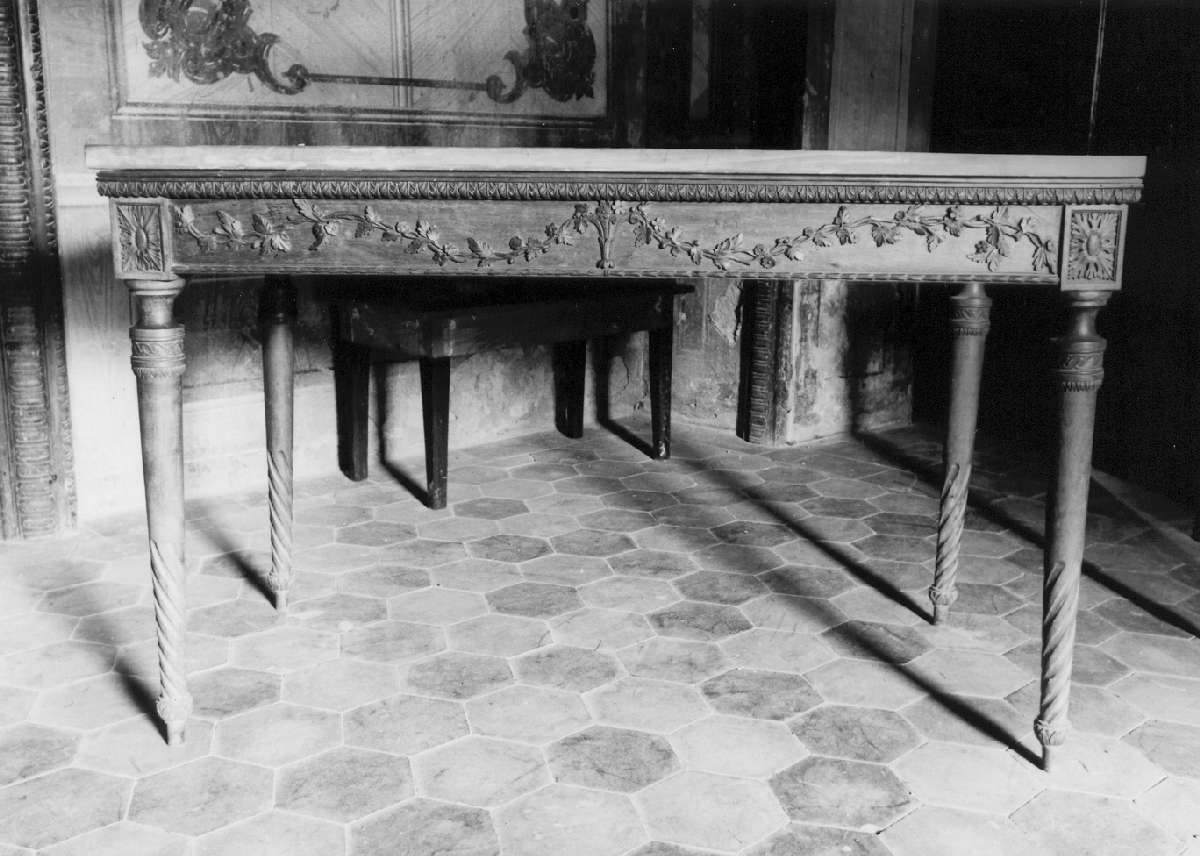 tavolo da muro, serie - manifattura modenese (seconda metà sec. XIX)