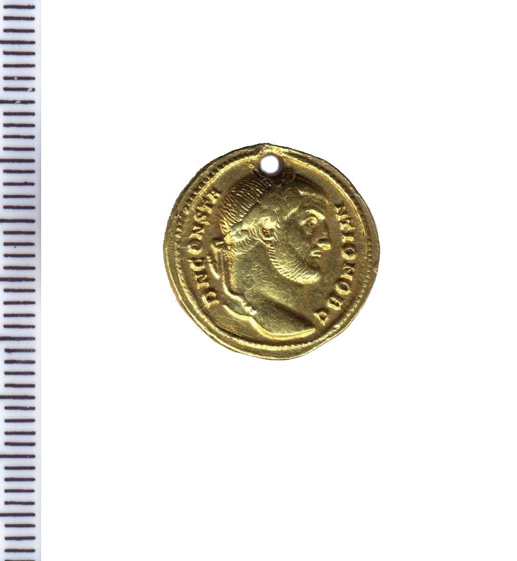 moneta - solido - produzione romana tardoimperiale (secc. III/ IV d.C)