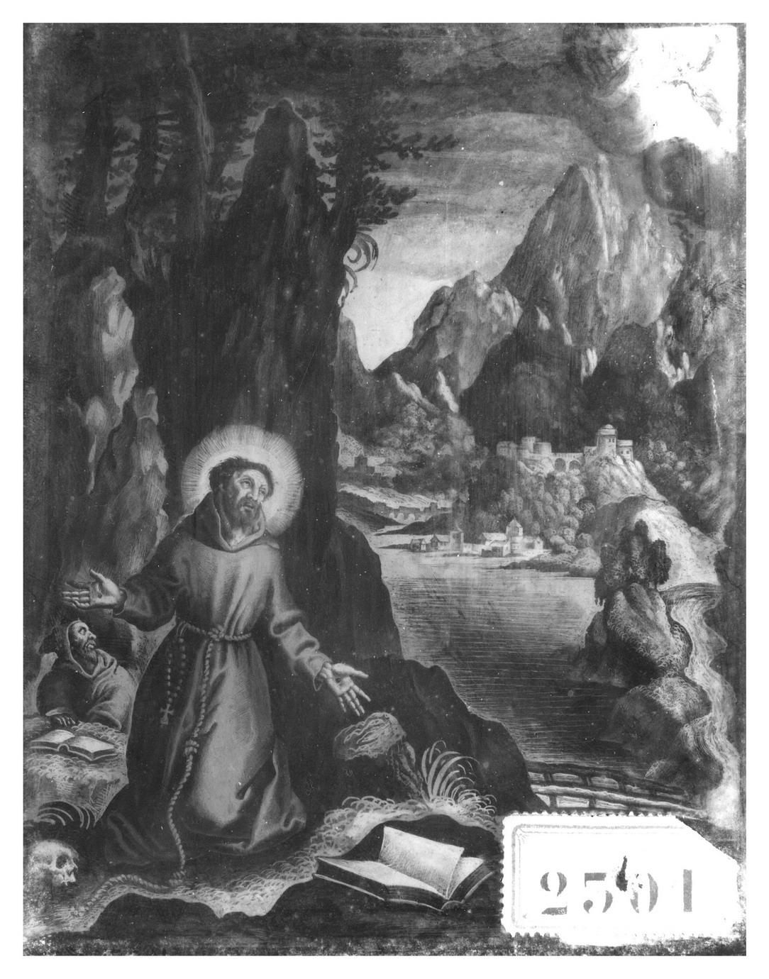 San Francesco d'Assisi riceve le stimmate (dipinto) - ambito fiammingo (seconda metà sec. XVI)