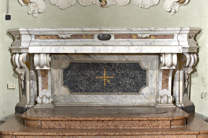 altare, elemento d'insieme di Tondelli (attribuito) (sec. XIX)