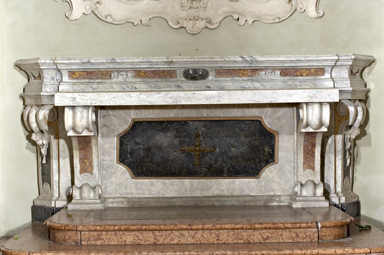 altare, elemento d'insieme di Tondelli (attribuito) (metà sec. XIX)