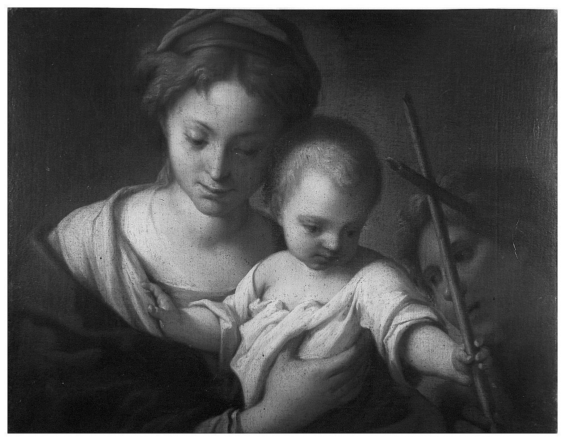 Madonna con Bambino, Madonna con Bambino (dipinto, opera isolata) di Stringa Francesco (secc. XVI/ XVII)