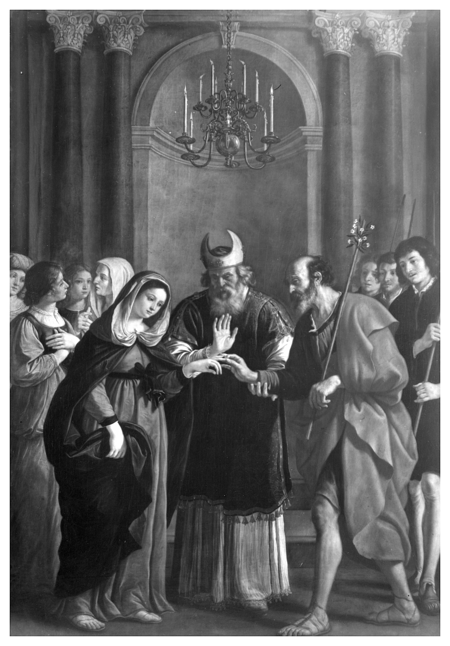 Lo sposalizio della Vergine, Sposalizio di Maria Vergine (dipinto, opera isolata) di Gennari Bartolomeo (sec. XVII)