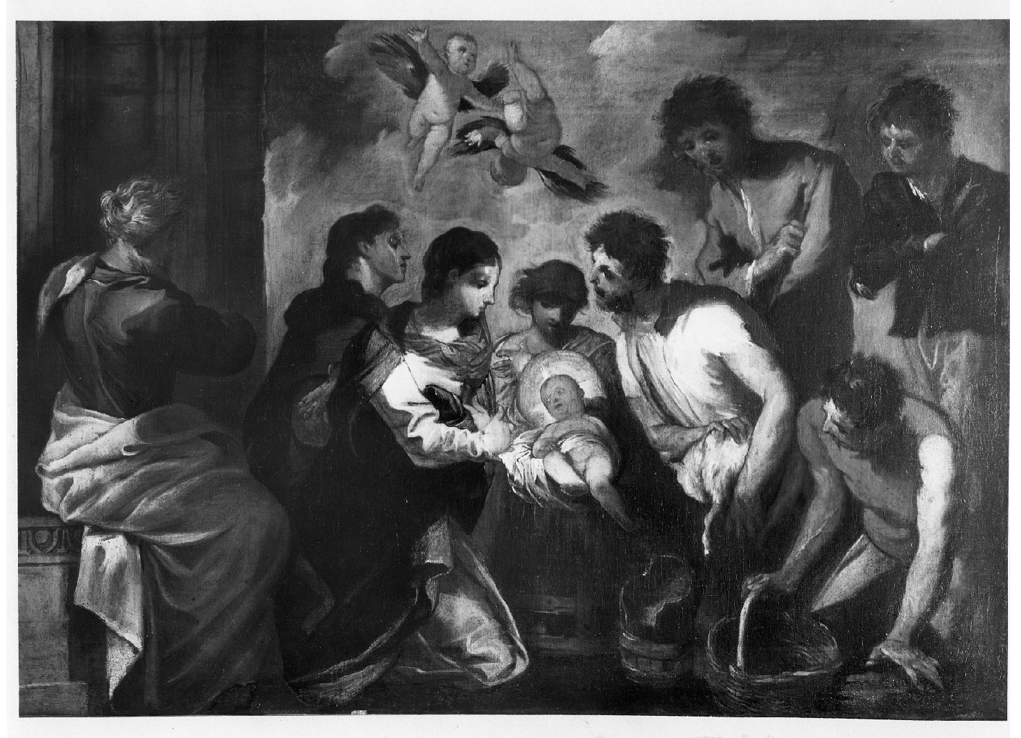 Adorazione dei pastori, adorazione dei pastori (dipinto, opera isolata) di Maffei Francesco (sec. XVII)