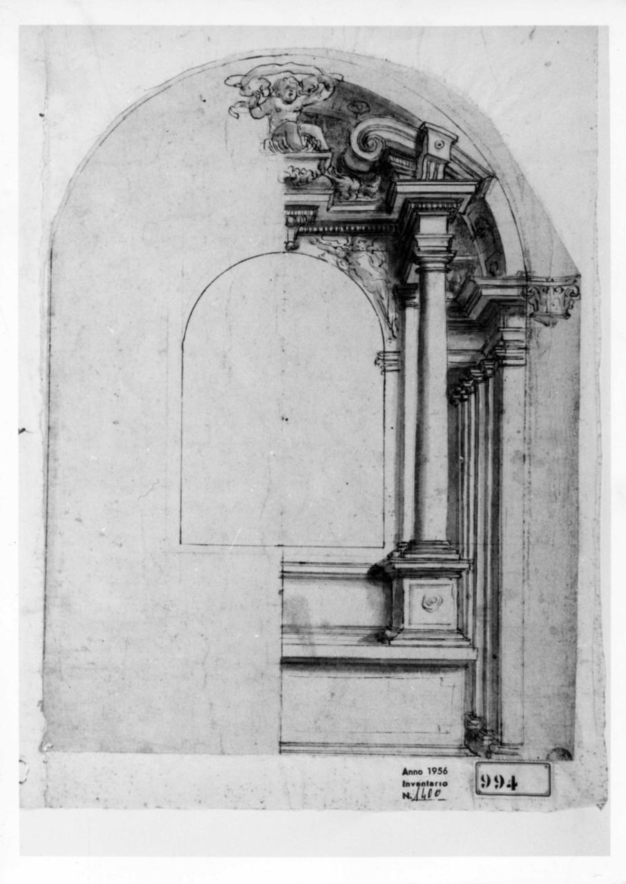 studio per altare (disegno) - ambito bolognese (prima metà sec. XVII)