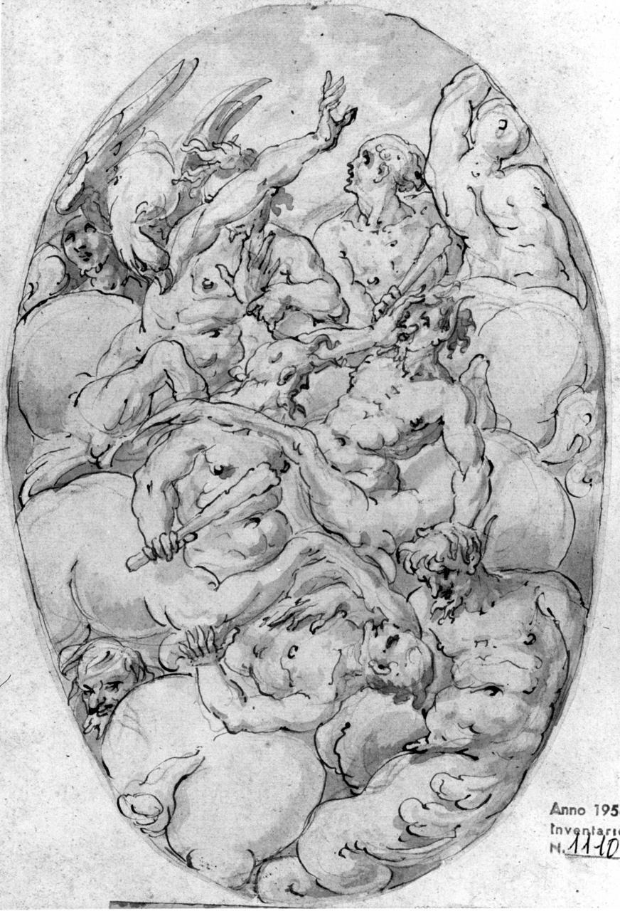 battaglia di centauri (disegno) di Marchetti Marco (sec. XVI)