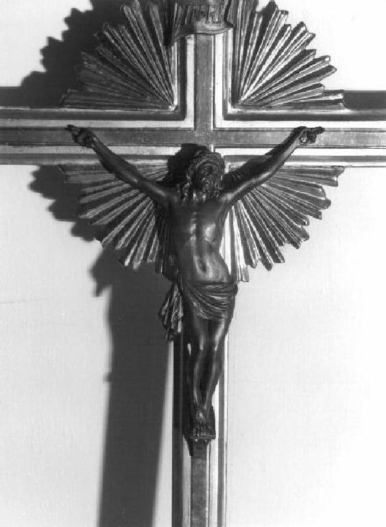 Cristo crocifisso (statua, elemento d'insieme) - PRODUZIONE LIGURE (metà sec. XX)