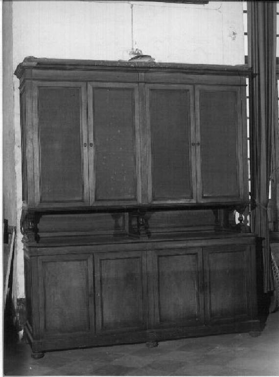 credenza con alzata, opera isolata - PRODUZIONE LIGURE (primo quarto sec. XX)
