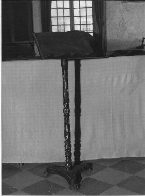 leggio, opera isolata - bottega ligure (metà sec. XIX)