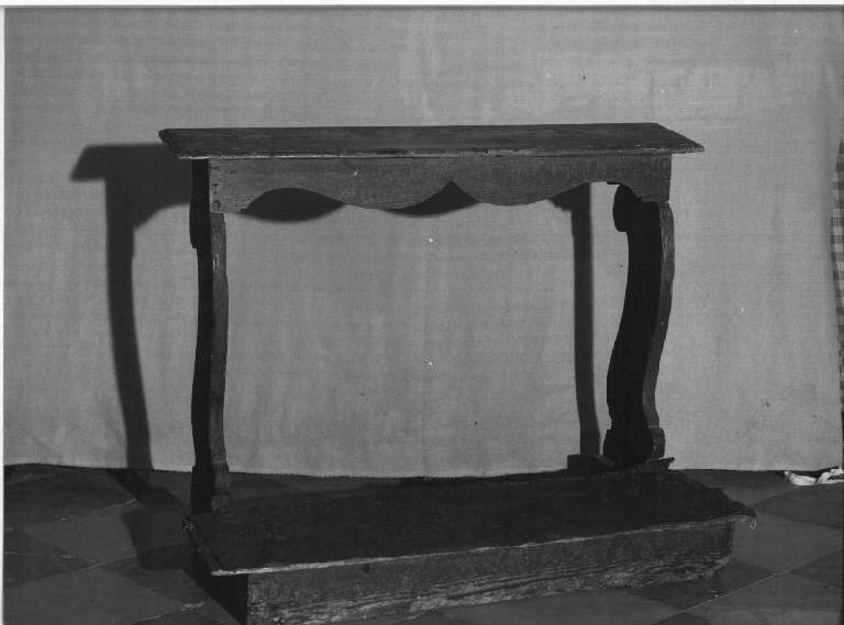 inginocchiatoio, opera isolata - bottega ligure (seconda metà sec. XVIII)