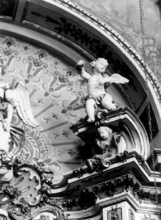 angelo/ cherubino (statua, elemento d'insieme) - bottega ligure (primo quarto sec. XIX)