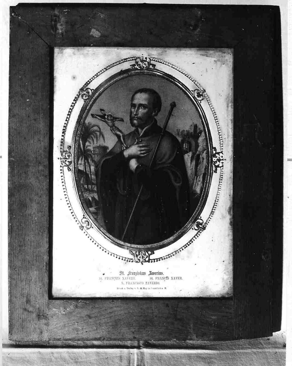 San Francesco Saverio (stampa) - ambito tedesco (fine sec. XIX)