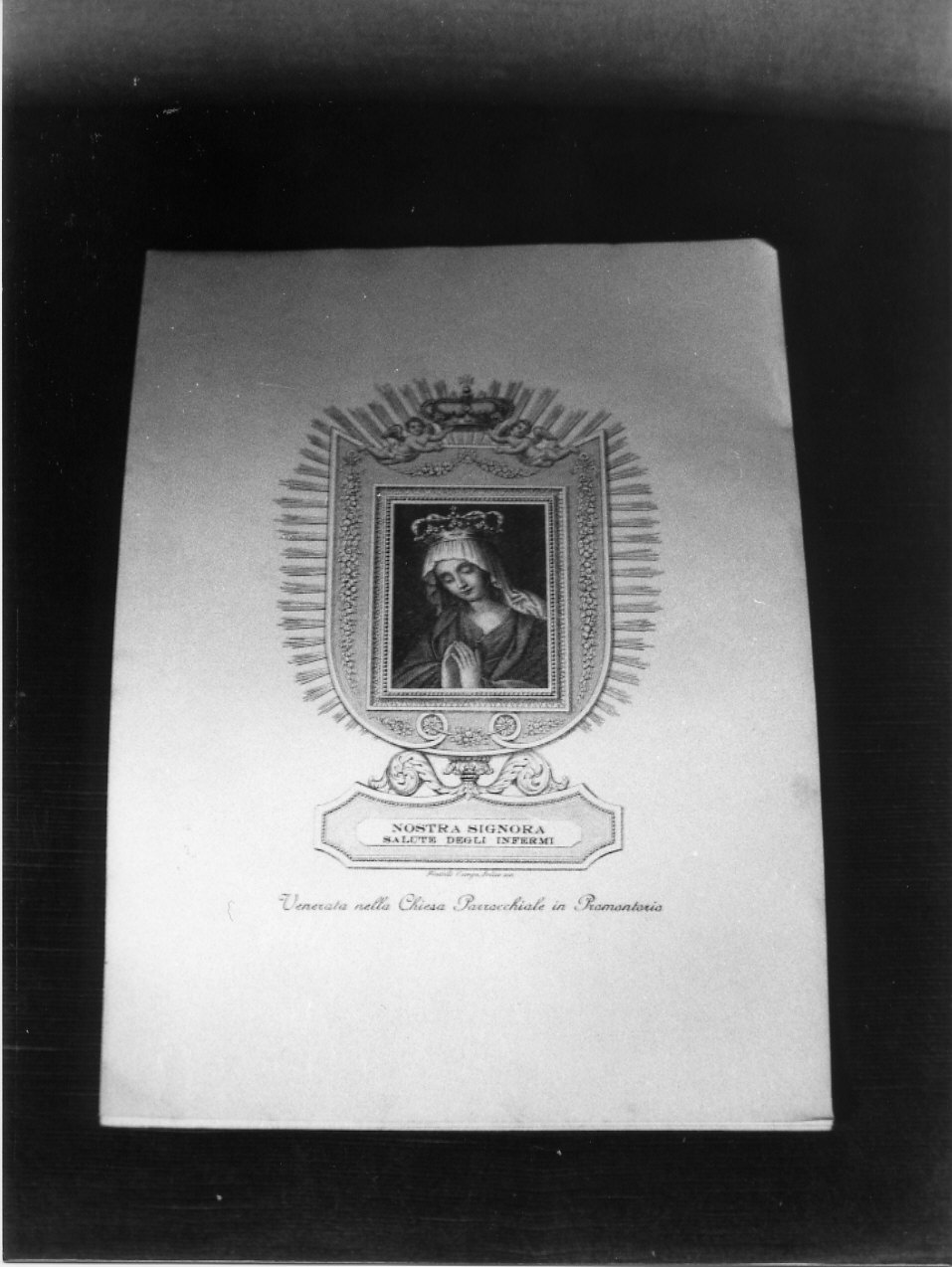 Madonna orante (stampa, elemento d'insieme) di Campoantico (sec. XIX)